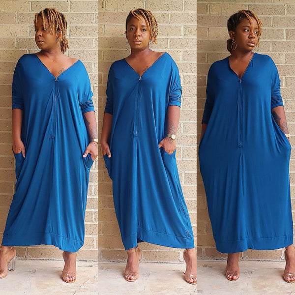 ON CHILL - Zipper Midi Dress