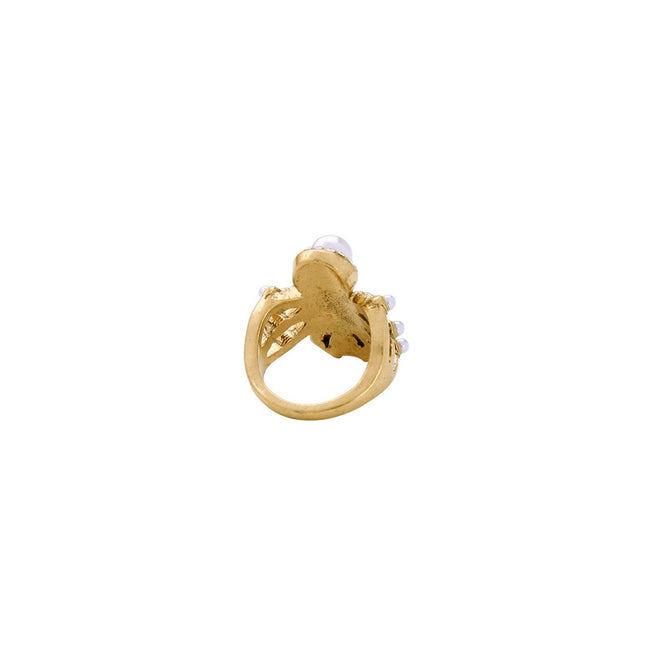 Spider-Skull- Pearl-Ring-women